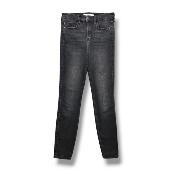 Liverpool High‎ Rise Ankle Jeans Womens 4 Black Mid Rise Eco Logical Skinny - Picture 1 of 8